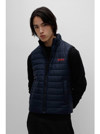 hugo boss ανδρικό μπουφάν καπιτονέ αμάνικο με ψηλό γιακά