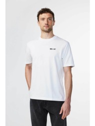 nn.07 ανδρικό βαμβακερό t-shirt μονόχρωμο με ανάγλυφο λογότυπο και σχέδιο `adam 3209` - 2423209249 λ