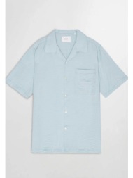 nn.07 ανδρικό πουκάμισο μονόχρωμο με τσέπη στο στήθος `julio 5971` - 2425971599 σιελ