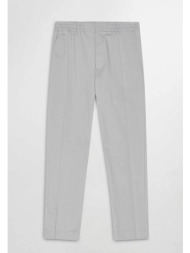 nn.07 ανδρικό παντελόνι μονόχρωμο με τσέπες και ελαστική μέση `billie 1680` - 2421680119 γκρι