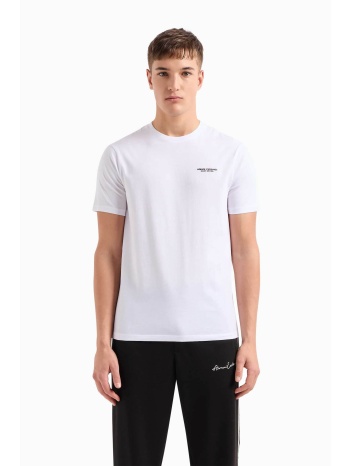 armani exchange ανδρικό t-shirt μονόχρωμο με logo print