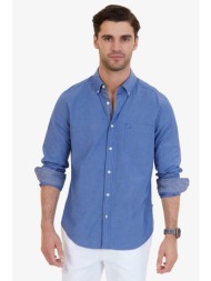 nautica ανδρικό πουκάμισο classic fit - w73000 μπλε