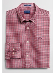 gant ανδρικό πουκάμισο καρό check windblown oxford shirt - 3021130 μπορντό