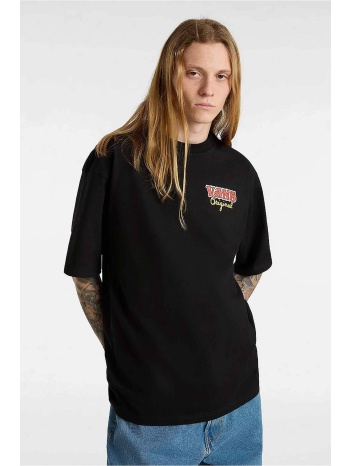 vans ανδρικό t-shirt μονόχρωμο βαμβακερό με contrast