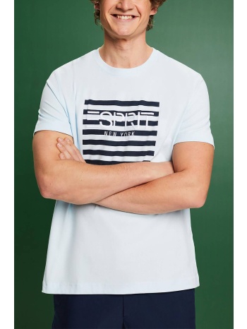 esprit ανδρικό t-shirt με contrast logo print regular fit 