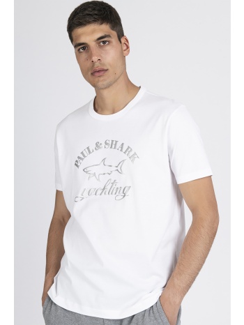 paul&shark ανδρικό t-shirt με graphic logo print και