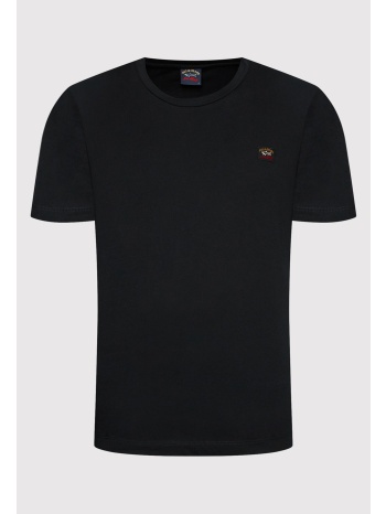 paul&shark ανδρικό t-shirt μονόχρωμο με logo patch regular