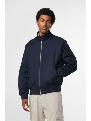 nn.07 ανδρικό bomber jacket μονόχρωμο με τσέπες και ribbed