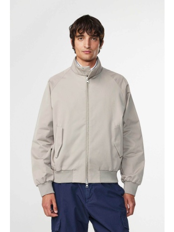 nn.07 ανδρικό bomber jacket μονόχρωμο με τσέπες και ribbed