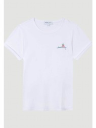maison labiche ανδρικό t-shirt slim fit `poitou` - smpoitousurfing λευκό