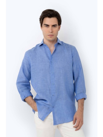 the bostonians ανδρικό λινό πουκάμισο custom fit - anp1552