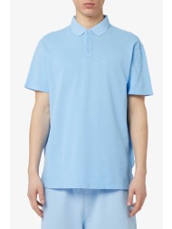 armani exchange ανδρική πόλο μπλούζα πικέ με κεντημένο λογότυπο regular fit - 3dzfabzjxuz μπλε ανοιχ