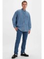 levi`s® ανδρικό τζην παντελόνι πεντάτσεπο stonewash straight fit `501® original` - 005010114-** deni