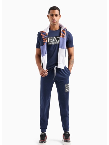 ea7 ανδρικό παντελόνι φόρμας με λογότυπο regular plus fit 