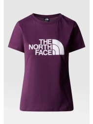 the north face γυναικείο t-shirt βαμβακερό μονόχρωμο με contrast logo prints `easy` - nf0a87n6v6v1 μ