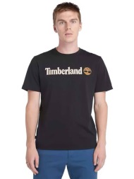 timberland ανδρικό t-shirt με logo print `` linear logo`` - tb0a5upq0011 μαύρο