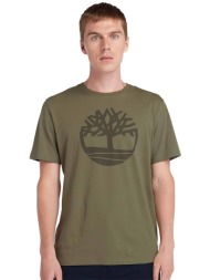 timberland ανδρικό t-shirt με logo print `` river tree logo`` - tb0a2c2rap61 χακί