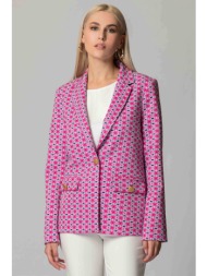 billy sabbado γυναικείο σακάκι με γεωμετρικό σχέδιο - 0331750775 φούξια