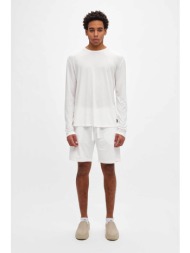 dirty laundry ανδρική μακρυμάνικη μπλούζα regular fit - dlml000150 λευκό