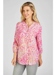 rabe γυναικείο πουκάμισο από βισκόζη με all-over πουά σχέδιο - 52-113101 φούξια