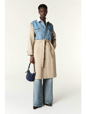 ba&sh γυναικεία καπαρτίνα με denim λεπτομέρεια `tomy` 