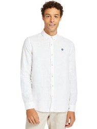 timberland ανδρικό λινό πουκάμισο ``mill river`` - tb0a2dc31001 λευκό