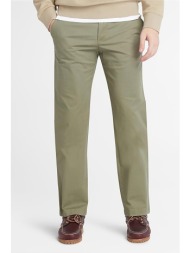 timberland ανδρικό chino παντελόνι με τσέπες και logo patch πίσω - tb0a2bza5901 λαδί