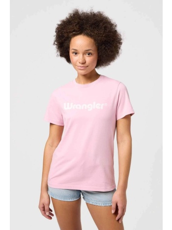 wrangler® γυναικείο t-shirt με logo print regular fit 