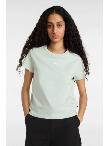 vans γυναικείο t-shirt μονόχρωμο βαμβακερό με contrast logo