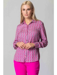 billy sabbado γυναικείο πουκάμισο με γεωμετρικό σχέδιο - 0331559776 φούξια