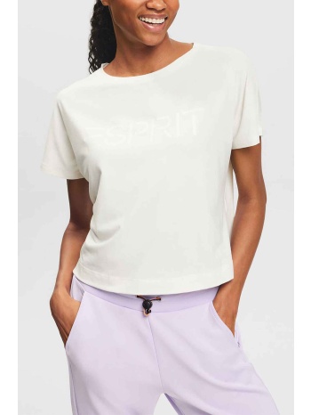 esprit γυναικείο t-shirt με λογότυπο relaxed fit 