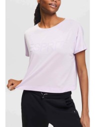 esprit γυναικείο t-shirt με λογότυπο relaxed fit - 024ei1k304 λιλά