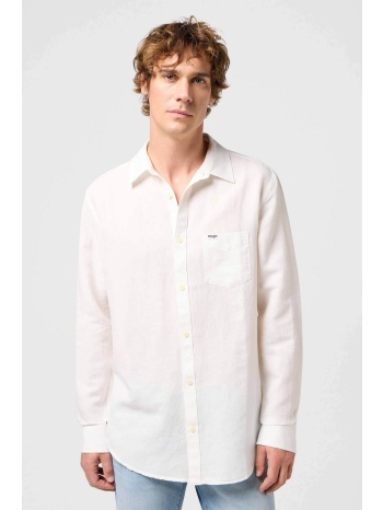 wrangler® ανδρικό πουκάμισο με τσέπη και λογότυπο regular