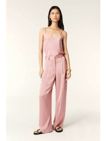 ba&sh γυναικείο παντελόνι cargo σατέν `cary` - 1e24cary ροζ