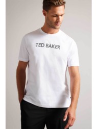 ted baker ανδρικό t-shirt με logo print `vonsha` - 273050 λευκό