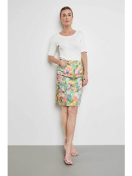 gerry weber γυναικεία mini φούστα με all-over floral print - 211010-66849 πράσινο