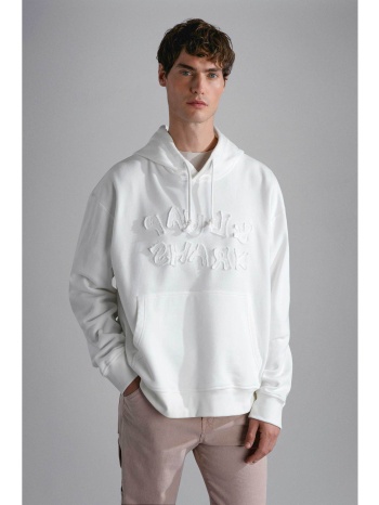 paul&shark ανδρική μπλούζα φούτερ με logo print regular fit