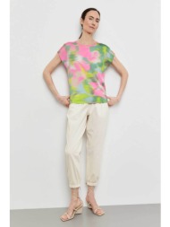 gerry weber γυναικείο t-shirt με colourful print comfortable fit - 270037-44002 πολύχρωμο