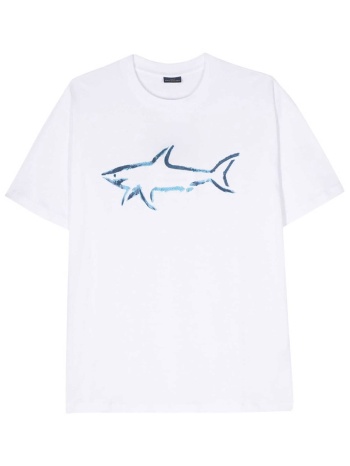 paul&shark ανδρικό t-shirt μονόχρωμο με print - 24411101
