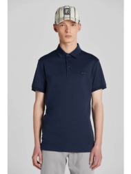 gant ανδρική κοντομάνικη πόλο μπλούζα με κεντημένο λογότυπο slim fit - 2013034 μπλε σκούρο