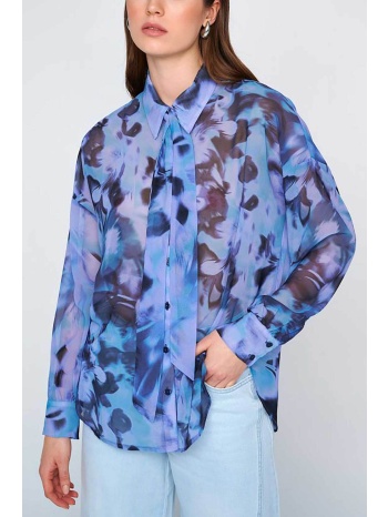 `ale γυναικείο πουκάμισο με all-over print - 81213212 λιλά