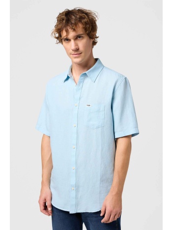 wrangler® ανδρικό κοντομάνικο πουκάμισο με τσέπη και