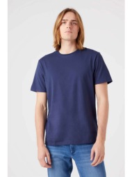 wrangler® σετ ανδρικά t-shirts μονόχρωμα regular fit (2 τεμάχια) - w7g9dh114 μπλε σκούρο