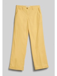 gant γυναικείο chino παντελόνι relaxed fit - 4150299 κίτρινο ανοιχτό