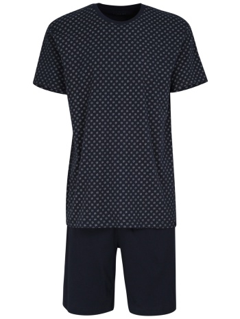 bugatti ανδρική πιτζάμα με all-over print - 56091-48/58