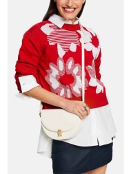 esprit γυναικεία πλεκτή μπλούζα floral σχέδιο - 014ee1i314 κόκκινο