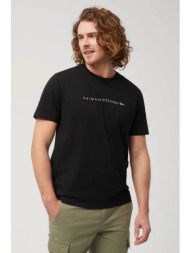 harmont & blaine ανδρικό t-shirt με λογότυπο regular fit - irl216021258 μαύρο