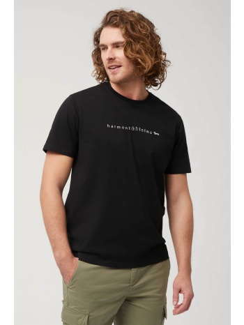 harmont & blaine ανδρικό t-shirt με λογότυπο regular fit 
