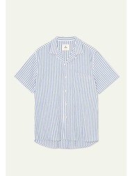 la paz ανδρικό κοντομάνικο πουκάμισο με ριγέ σχέδιο και τσέπη regular fit `silveira` - ss24014099015