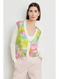 gerry weber γυναικεία πλεκτή ζακέτα με colourful pattern - 230211-44720 πολύχρωμο